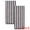 Grey, variant on Unique Bargains Striped Cotton Ultra Plush Quick Dry Hand Towels Brown 2pcs 29" x 13"