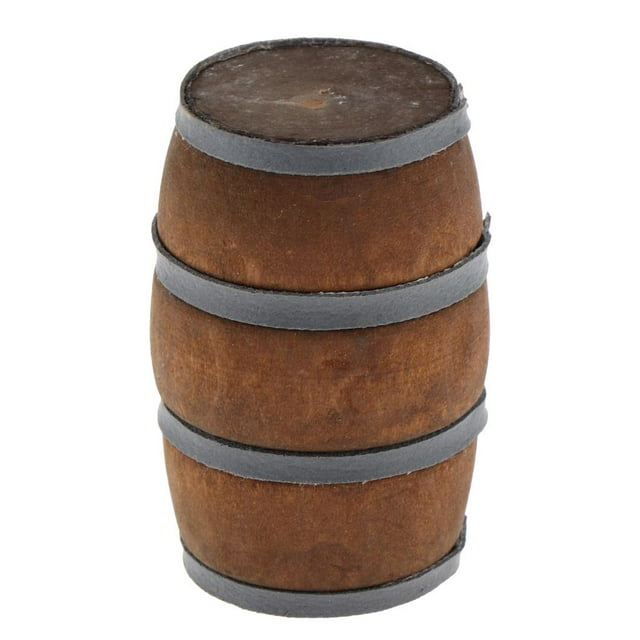 Barril de Cerveza Vintage para Accesorios de Decoración para hogar / Jardín de de Número 12 CUTICAT Dollhouse Beer Barrel