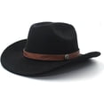 thumbnail image 4 of Chapeau Cowboy Western pour la Mode Décontractée Quotidienne avec un Design à Bord Différent et un Attrait Intemporel, 4 of 5