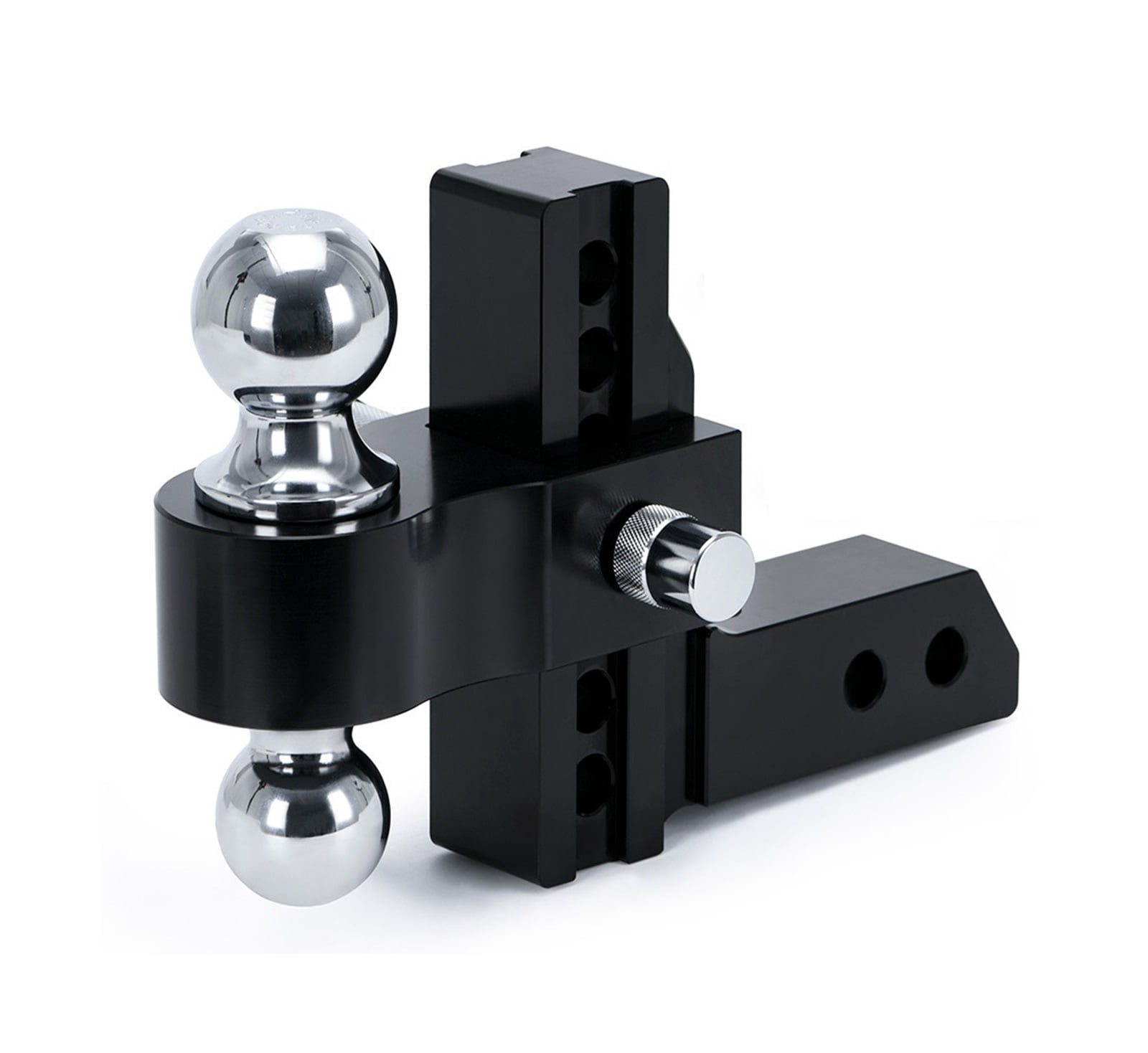 Adjustable Trailer Hitch 2" Receiver 6" Drop/Rise Drop Hitch 12500 Lbs Ball Mount 2 2 5 16 Dual Towing Ball Double Locks Dependable Strength