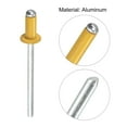 thumbnail image 4 of Unique Bargains Rivets Aveugles Tête Ronde Plate en Aluminium de 3,2 Mm x 7 Mm, Pack de 400 Ton Or, 4 of 5