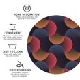 thumbnail image 3 of Kdxio Circular Stripes Funny Coasters,4 Pcs Leather Coasters,Housewarming Gifts,Protect Furniture from Water Marks Scratch and Damage, 3 of 8
