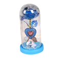 thumbnail image 4 of Rosa eterna en cúpula de cristal, regalo de San Valentín para mamá, decoración de San Valentín base azul, 4 of 9