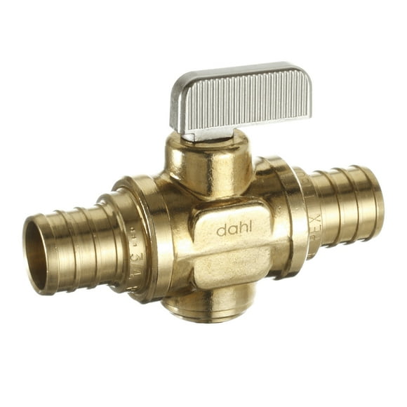 3/4" PEX x PEX Straight Stops and Isolation Valve