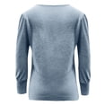 thumbnail image 4 of Womens Fall Tops 2024 Womens Tops Long Sleeve Button Casual Round Neck Long Sleeve Sweatshirts, 4 of 4