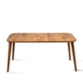 thumbnail image 6 of Walnut Marble Coffee Table with Wooden Legs,Modern Style Coffee Table for Living Room,Modern Rectangular Side Table for Living Room,Accent Table,Entryway Table,Center Table for Living Room, 6 of 7