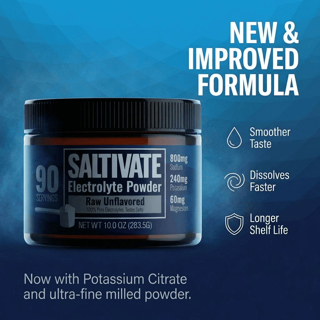 Pure Electrolyte Powder, No Added Flavor, Unsweetened, Raw Electrolytes, 90 Servings