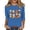 A1-Blue, variant on Halloween Pumpkin Shirts Women Fall T-Shirts 3/4 Sleeve Crew Neck Graphic Tees Fashion Pumpkins Print Pullover Tops (A1-Beige XXL)
