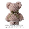 thumbnail image 3 of HCBY Serviette en Molleton Corail en Forme d'Ours, Douce, Absorbante, Durable, Compacte, Décorative, 4,7 x 3,15 Po, Serviette Pliée, 3 of 6