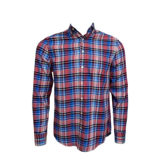 GANT Men's Winter Double Check Shirt, Bright Red, Medium