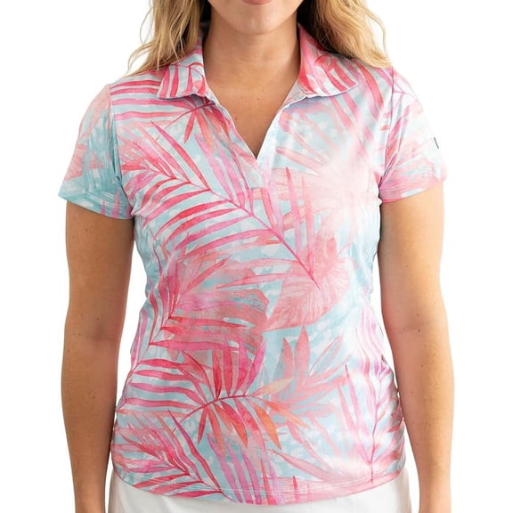Yatta Golf Womens Standout Performance Short Sleeve Golf Polo Shirt