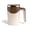 B, variant on Partheme -Stirring Coffee Mug One Button Reusable Mixing Cup for Coffee Tea Hot Chocolate Coffee Brown, B