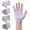 Grey & Purple, variant on 2 Pairs of Fingerless Hollow Yoga Gloves Cotton Non Slip One Size Suitable for Gym Workouts