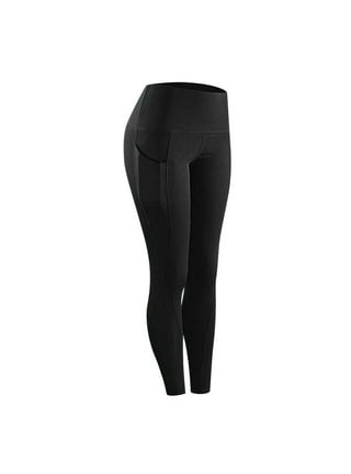 Buy Heathyoga Thermal Winter Leggings for Women Workout High Waist Yoga  Pants with Pockets Running Tights (Black, Medium) at