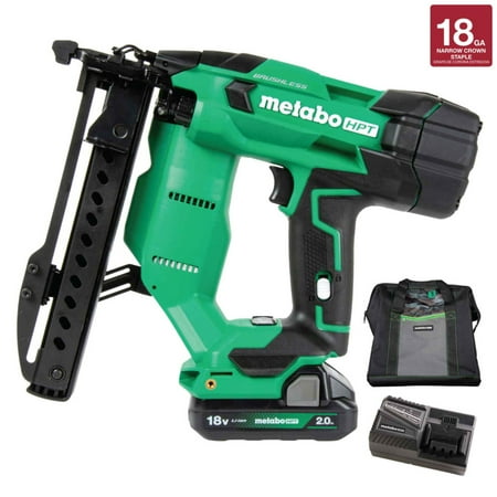 Metabo HPT 18V Cordless Crown Stapler Kit, 18-Ga, N1804DA