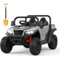 thumbnail image 3 of QinaQin 24V 4WD Ride On Dump Truck with Remote Control, Gray, 3 of 9