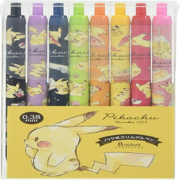Kamio Japan Pokemon Pikachu Gel Ink Ballpoint Pen 0 38mm 8 Color Set Walmart Com Kamio Japan Pokemon Pikachu Gel Ink Ballpoint Pen 0 38mm 8 Color Set Walmart Com