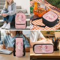 thumbnail image 7 of HUIACONG Sweet Ice Cream Axolotl School Backpack Set for Kids, 17 Inch Cute Children Bookbag with Lunch Bag, Whimsical Dessert Design for Girls, 7 of 7