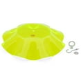 thumbnail image 3 of Birds Choice 13" Color Pop Collection Acrylic Bird Feeder Scalloped Weather guard, Fluorescent Green, 3 of 4