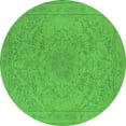 thumbnail image 1 of Ahgly Company Indoor Round Oriental Green Industrial Area Rugs, 3' Round, 1 of 4