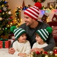 thumbnail image 3 of Christmas Santa Hats Adult Cozy Scrub Party Women's Hats & Caps Plush Winter Hat Brick Red, 3 of 3