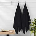 thumbnail image 3 of MALLONI HOME Ultra Soft 6 Pack Cotton Towel Set, Contains 2 Bath Towels 28x55 inch, 2 Hand Towels 16x24 inch & 2 Wash Coths 12x12 inch, Ideal for Everyday use, Compact & Lightweight - Black, 3 of 8