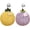 Yellow+Purple, variant on 2PCS Fuzzy Ball Hand Towel,Chenille Hand Towel,Cute Spherical Fruit Shape Hand Towel,Hand Drying Puff,Hand Towels with Hook Loop,Fun Decorative Hand Towels,Suitable for Bathroom, Kitchen, Hotel