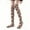 #0251-Coffee, variant on Betivan Womens Thigh High Fuzzy Socks Warm Winter Over Knee High Long Striped Fluffy Cozy Fleece Socks