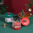 thumbnail image 4 of Christmas  Mousse Cake Hug Bucket Dessert Plastic Transparent Packing Box, 4 of 4
