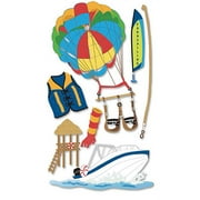 Jolees Boutique Le Grande Dimensional Stickers, Parasailing Multi-Colored