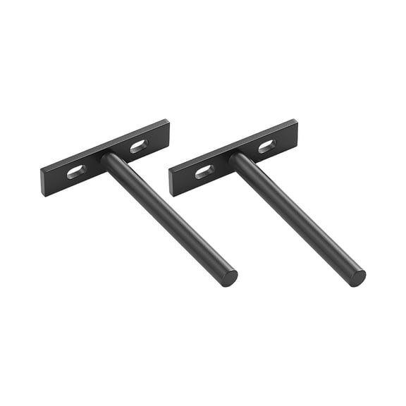 2Pcs Heavy Duty Floating Shelf Brackets Rustproof Wall Shelf Support Furniture Hardware for Kitchen Cabinets Boards