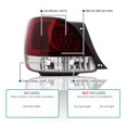 thumbnail image 3 of Spec-D Tuning Red Clear Lens LED Tail Lights Compatible with 1998-2005 Lexus GS300/GS400/GS430, Left + Right Pair Assembly, 3 of 7