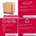 thumbnail image 5 of Pen + Gear Medium Recycled Kraft Moving and Storage Box, 16"L x 16"W x 17"H, 5 of 5