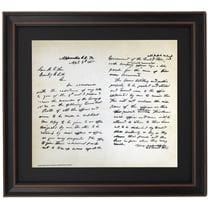 Framed General Grant's Letter To General Lee Regarding Terms Of Surrender. Prints by Patriot Gear Company