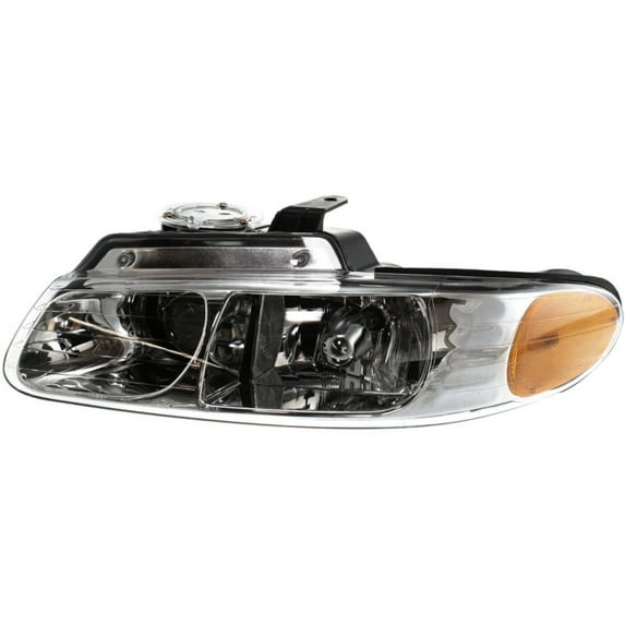 Halogen Headlight For Chrysler Dodge Plymouth Left w/ Bulb(s) w/ Quad Lamps