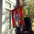 thumbnail image 2 of Carolines Treasures SC9764CHF German Pinscher Drapeau de Vacances Flocons de Neige Rouges Toile Taille Maison, 2 of 4