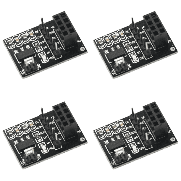 4uds. Módulo de transmisión de datos inalámbrico NRF24L01 2.4G NRF24L01+PA+LNA (enchufe)