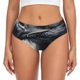 thumbnail image 1 of Balery Red Black Ink Style Bald Eagle Ropa Interior de Algodón para Mujer con Dibujo – Braguitas Cómodas y Elásticas, Estilo Clásico-Large, 1 of 6