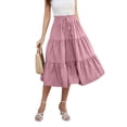 thumbnail image 5 of Long Skirts for Women Flowy Boho Tiered Renaissance Maxi Skirt with Pockets, 5 of 8