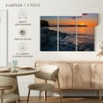 thumbnail image 4 of Elephant Stock Serene Lake Champlain Wall Art - Horizontal Multi Panel Canvas - Living Room Wall Decor - Nature Multi Panel - Orange And Gray Decor - 23" x 14", 4 of 4