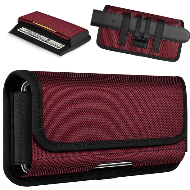 Funda de teléfono Ykooe de nailon resistente compatible con iPhone 16-12 Pro