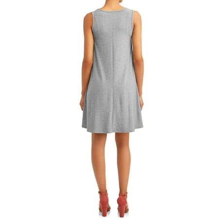 Time and Tru - Time and Tru Women's Sleeveless Knit Dress - Walmart.com ...