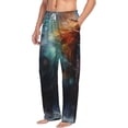 thumbnail image 2 of Daiia Colorful Ink Style Dragon Men's Sleep Pant with Pockets and Drawstring,Pajama Pants-Medium, 2 of 9