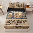 thumbnail image 2 of Homewish Rustic Camping Kids Zipper Twin Comforter Sets with Fitted Sheet and 2 Pillowcases, Camp Life Zipper Bedding Set, Black Reversible, 4-Piece, 2 of 6