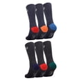 thumbnail image 5 of Chaps Half Cushion Crew 6-Pack Men's, Sock Size 10-13, 5 of 5