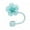 Cyan, variant on Silicone Straw Silicone Flower Straw Cute Straw Topper for 10mm Diameter Straws Dust-proof Reusable Perfect Party Decor Gift Flower Shaped Straw Cover
