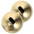 thumbnail image 1 of Phenofice 1 Pair Dancing Percussion Instruments Finger Cymbals with Copper and Nylon for Musical Performance, 1 of 8