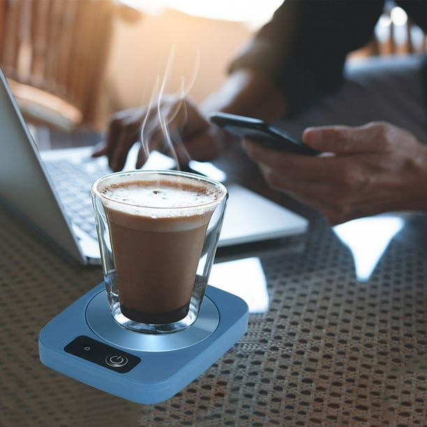 Xihbxyly dia del primer ministro Almohadilla para taza en temperatura constante, calentamiento a 55 grados, almohadilla para taza en conservación automática del calor
