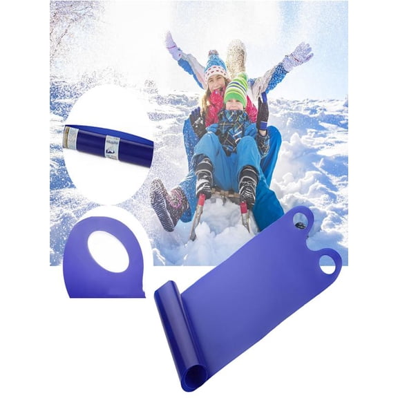Mozhitti Kid Skiing Luge Board Sled Boards Snow Winter for Outdoor Plastic Snowboard Sled Outdoor Toys
