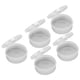 thumbnail image 5 of Caja de almacenamiento de esponja redonda, 5 piezas de esponja de almacenamiento transparente Caja de esponja de maquillaje transparente Contenedor de plástico redondo transparente compacto y liviano, 5 of 8